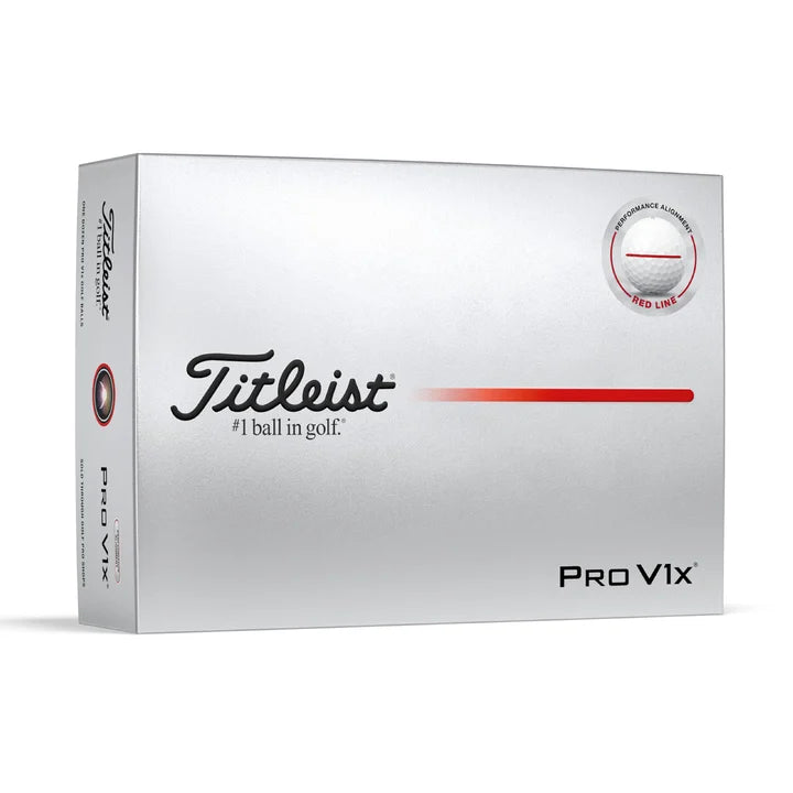 Titleist Pro V1x Perf Align - Red