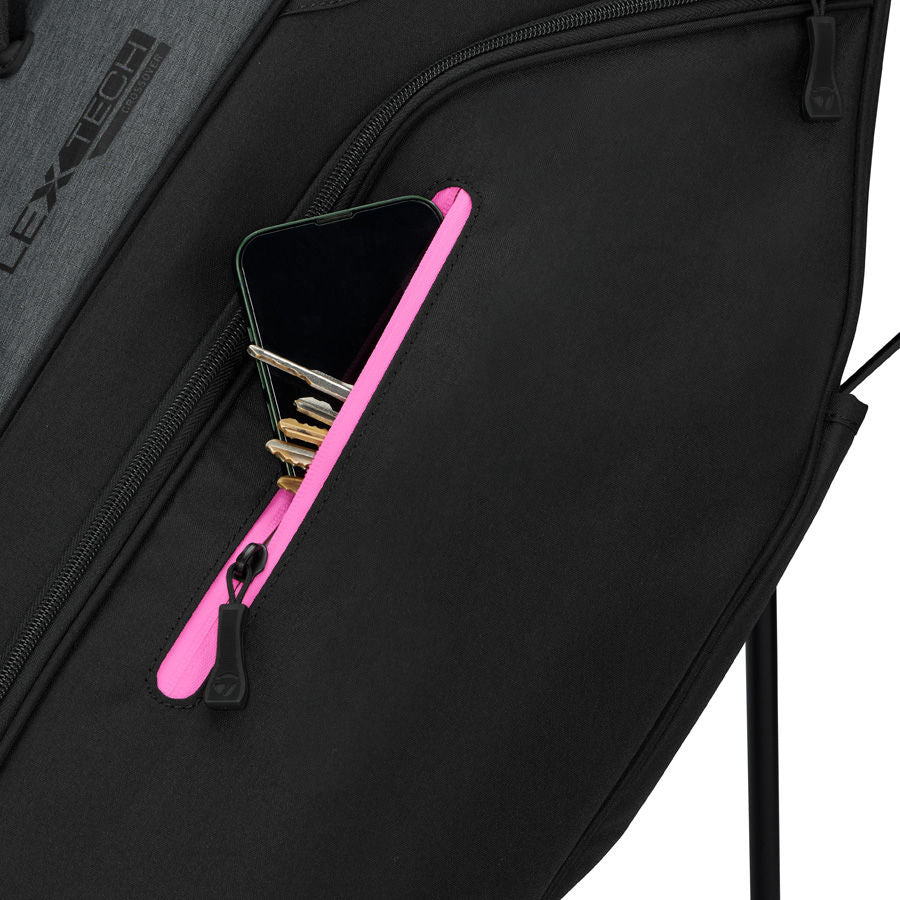 TaylorMade FlexTech Crossover Stand Bag Black Pink