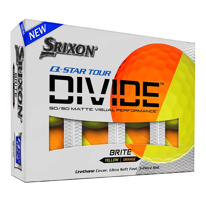 Srixon Q-Star Tour Divide - Orange / Gul