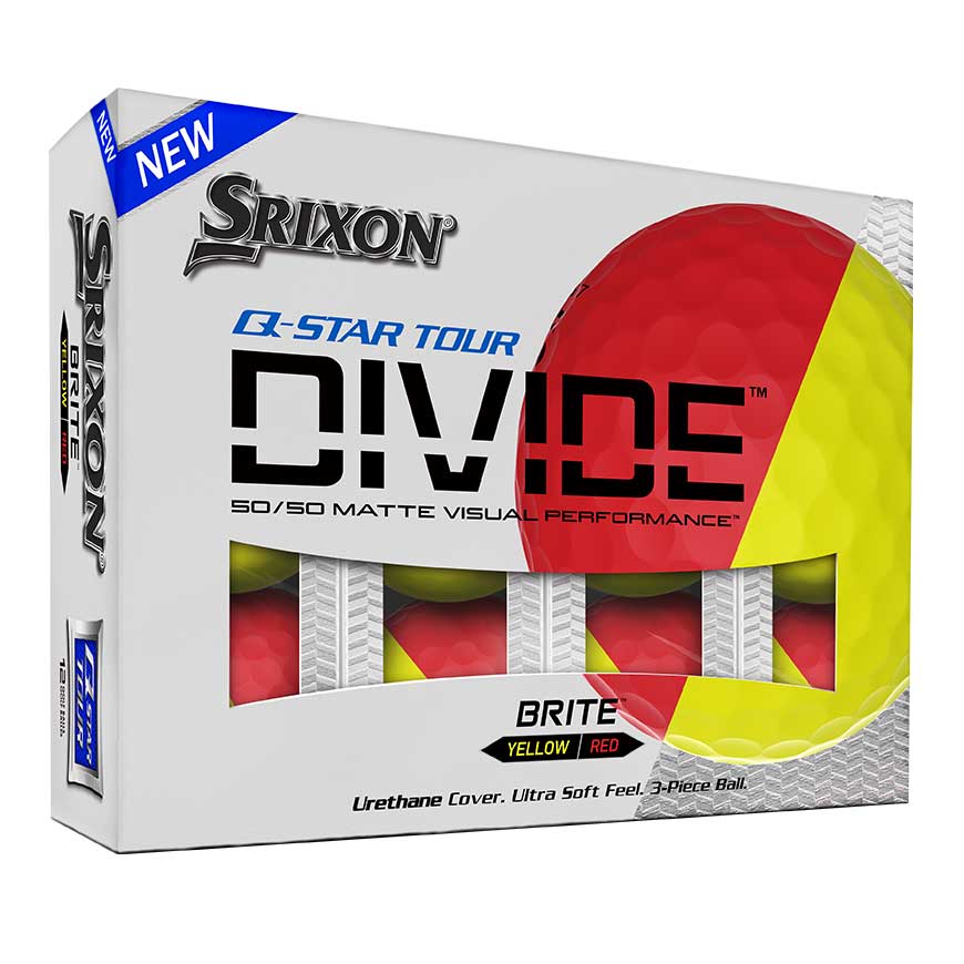 Srixon Q-Star Tour Divide - Röd / Gul