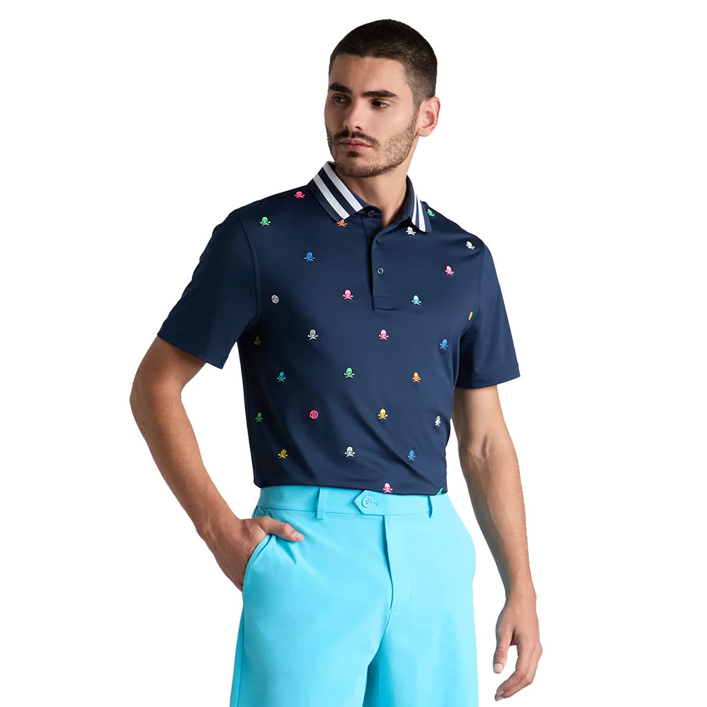 G/FORE Embroidered Tech Jersey Piké Herr