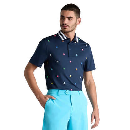 G/FORE Embroidered Tech Jersey Piké Herr