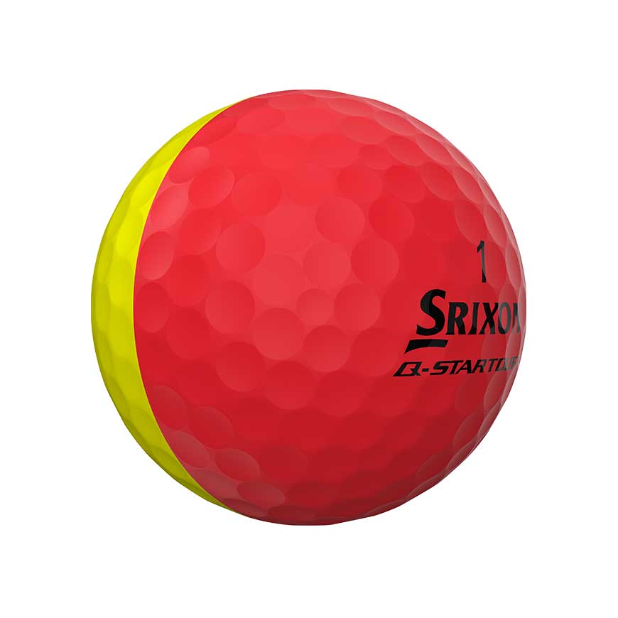 Srixon Q-Star Tour Divide - Röd / Gul