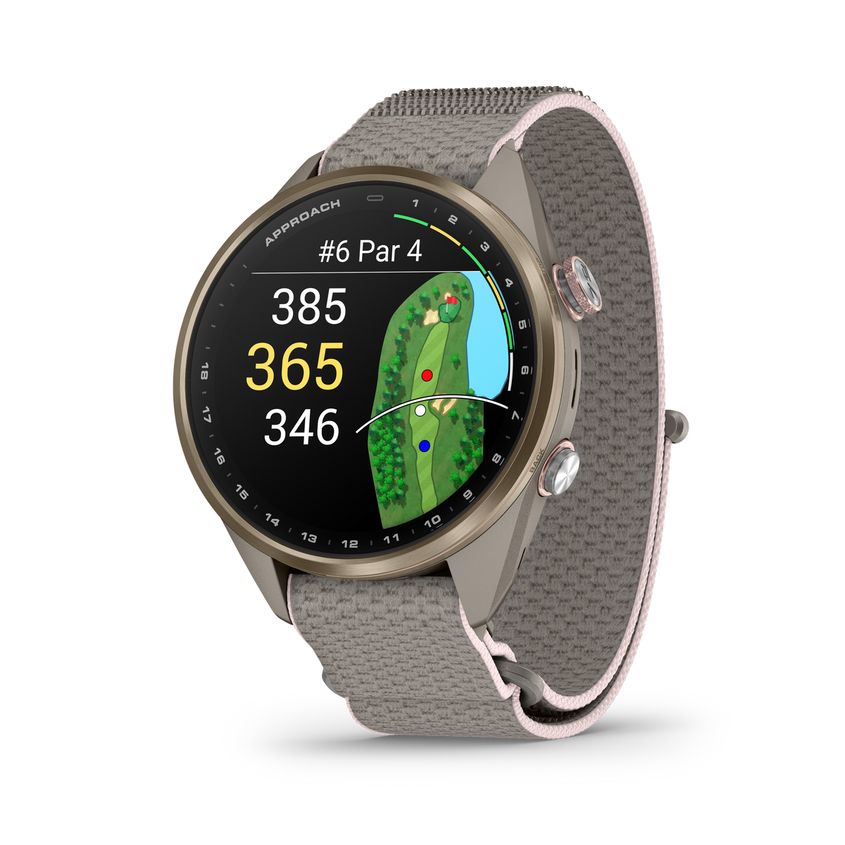Garmin Approach S72 43 mm French Grey/Blush Pink – produktbild
