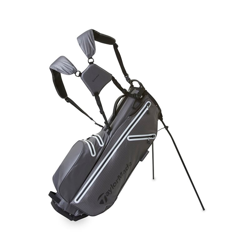 TaylorMade Flextech Waterproof Standbag Grey &amp; White